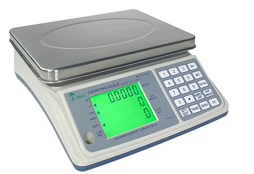 TREE MCT 16 Plus MID Counting Scale - 16 LB Capacity, 0.0005 LB Accuracy, LCD Display, for Precise Inventory Counting in Laboratories & Businesses