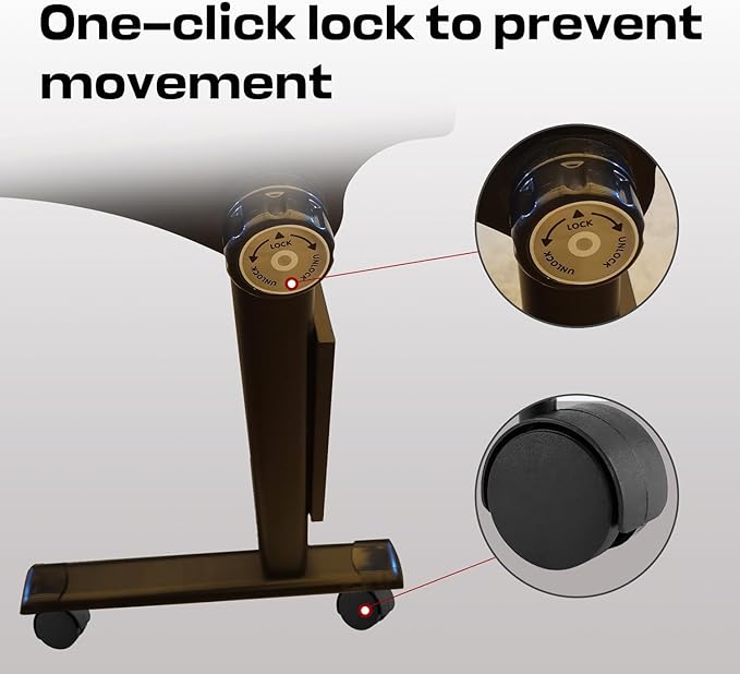 Folding Conference Table,Mobile Conference Room Tables Rolling Meeting Table with Caster Wheels,Flip Top Mobile Training Table,Foldable Rectangle Seminar Tables for Office,Classr (8pack, 61in)