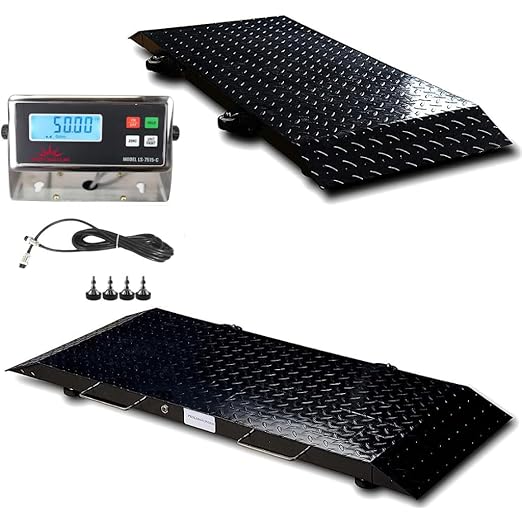 Liberty LS-920-2k Industrial Portable Floor Scale for Small Animal, Platform 50" x 20" / up to 2000 lbs (Scale System Imported)