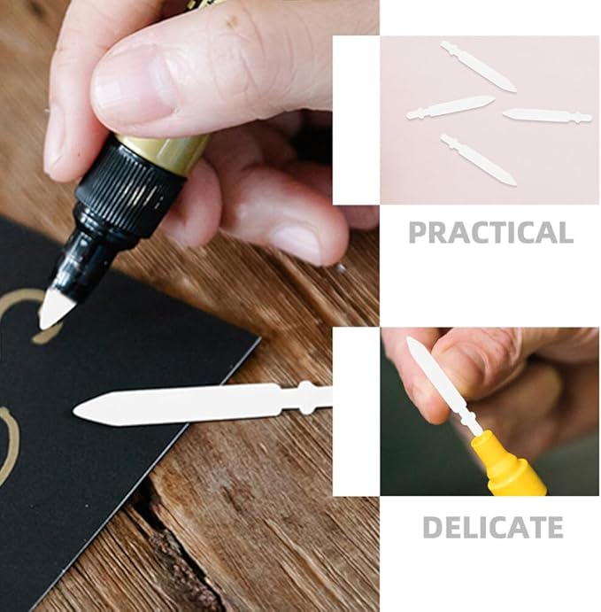 50pcs 0.7mm Acrylic Paint Marker Replacement Nibs - Nylon Pen Tips for Paint Pens, Easy to Install, Friendly, Ideal for Art Projects, Diy Crafts