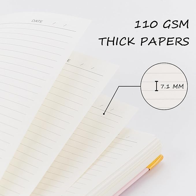 Spiral Notebook, Hardcover 8.5 x 11 IN College Ruled Notebooks, 300 Pages Notebooks for Work and School, 110 GSM Thick Papers Journals for Writing, Office Supplies for Women and Men Green