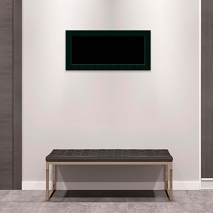 Amanti Art Black Cork Board for Wall, 16x34 Vision Board with Black Wood Frame, Medium Corkboard Office Decor for Home Organization, Modern Corkboard Pinboard to Display Items for Home Organization