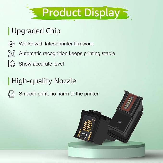 greencycle 67XL Remanufactured Ink Cartridge Compatible with HP 67 XL DeskJet 1255 2722 DeskJet Plus 4122 4123 4132 Envy 6052 6055 Envy Pro 6452 6455 Printers (Black 1 Pack, Tri-Color 1 Pack)