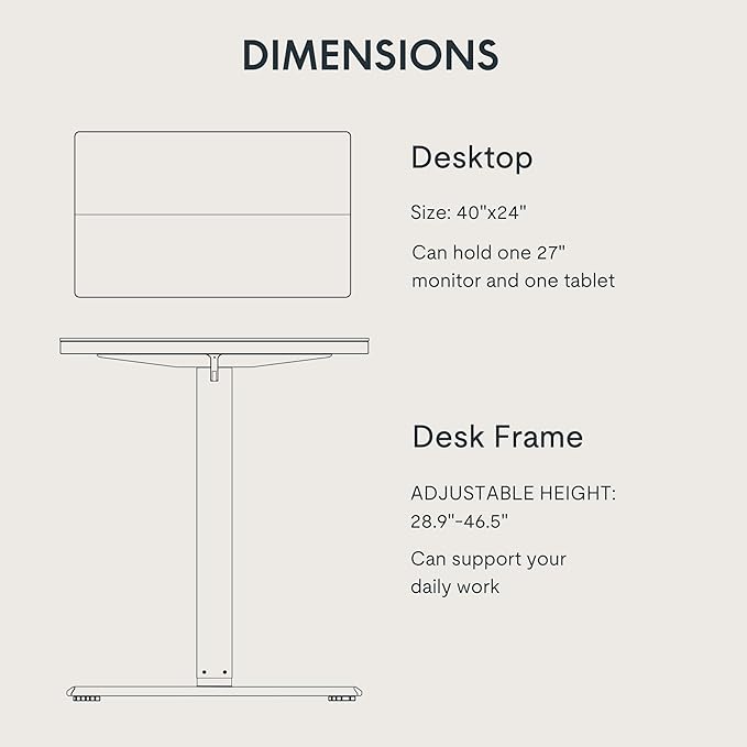 FLEXISPOT Standing Desk Electric Height Adjustable Desk with 40 x 24 Inch Splice Board, Home Office Computer Workstation, Maple Top + White Frame