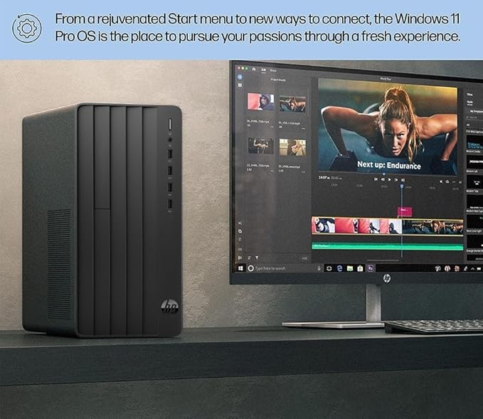 HP 290 G9 Desktop Computer, 13th Gen Intel Core i3-13100 Processor (Up to 4.50GHz)- 16GB RAM - 1TB PCIe SSD - HDMI, VGA, Wire Keyboard & Mouse, Wi-Fi, Windows 11 Pro