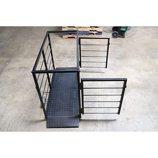 Liberty LS-920-2k Industrial Portable Floor Scale for Small Animal, Platform 50" x 20" / up to 2000 lbs (Made in USA) Scale + Cage System