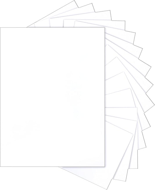 100 Sheets Bright White Cardstock 8.5 x 11 Printer Paper, 200gsm/75lb Thick White Construction Paper Card Stock for Certificates, Menus, Cards Making, Business Cards, School Crafting