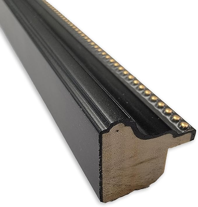 Amanti Art Natural Cork Board for Wall, 13x31 Vision Board with Black Wood Frame, Medium Corkboard Office Decor for Home Organization, Traditional Corkboard Pinboard to display items for home