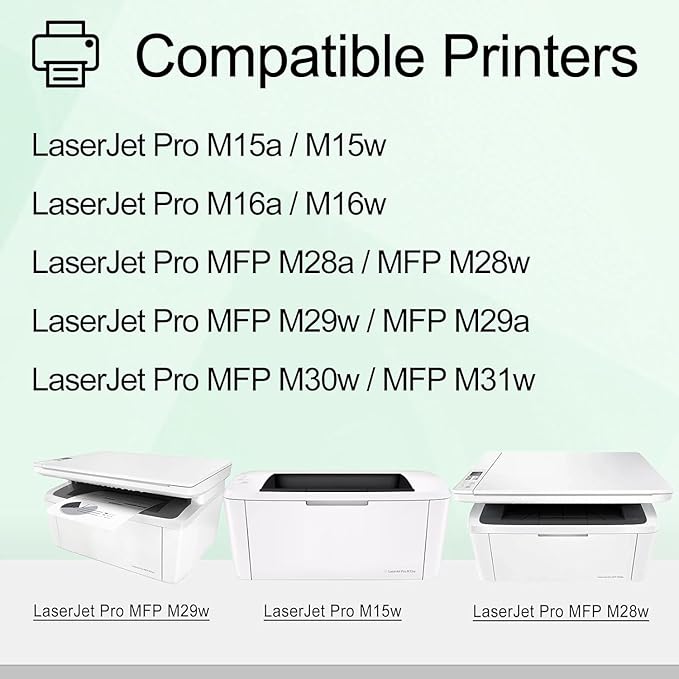 greencycle Compatible 48A Toner Cartridge Replacement for HP 48A CF248A Toner Cartridge for Pro M15w M15a M16w M16a MFP M28w M28a M29w M29a M30w M31w Printer (4 Black)
