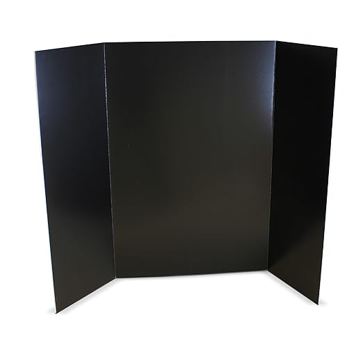Flipside Products 36” x 48” Foam Project Boards for Presentations, Science Fair, School Projects, Event Displays and Trifold Picture Board - Black - 24 Pack