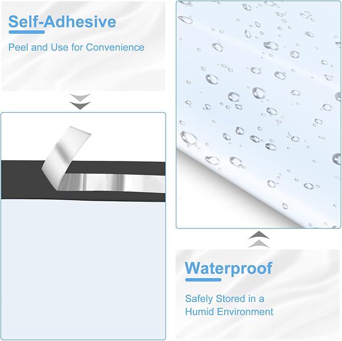 120-Piece White Poly Mailers - 6x9 Inch Shipping Envelopes with Self-Adhesive Seal, Waterproof and Tear-Proof Postal Bags