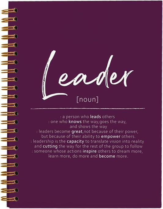 OXW Purple Meeting Notebooks for Work, Leadership Gifts Office Work Notebook Journal for Writing Note Taking, Thank You Gifts for Women Men Leader Mentor Boss Manager Principal, 5.5"x8.3"