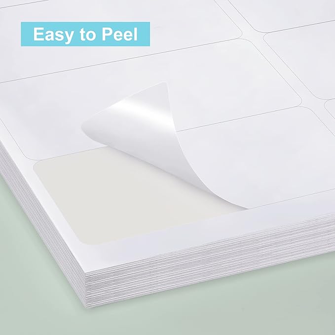 Methdic Shipping Labels 2"×4" 300 Labels Sticker Paper for Laser/Ink Jet Printer Mailing Labels 8.5"*11" White 10 per Sheet