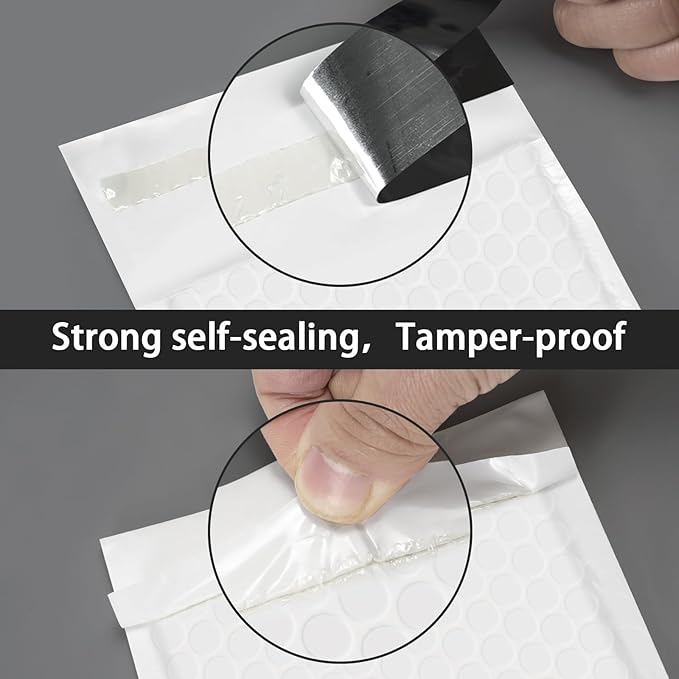 Bubble Mailers 8.5x11inch 40Pack White Bubble Mailers Self-Seal Padded Mailing Envelopes Bubble Opaque Padded Mailer for Small Businesses to Package and Mail Jewelry Cosmetics#2