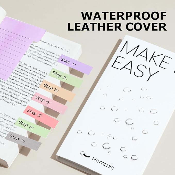 Hommie Sticky Notes Set, Divider Sticky Notes 410 Packs Planner Sticky Note Dividers Tabs for School Office Supplies, Book Notes,Bible Sticky Notes,Back to School Supplies