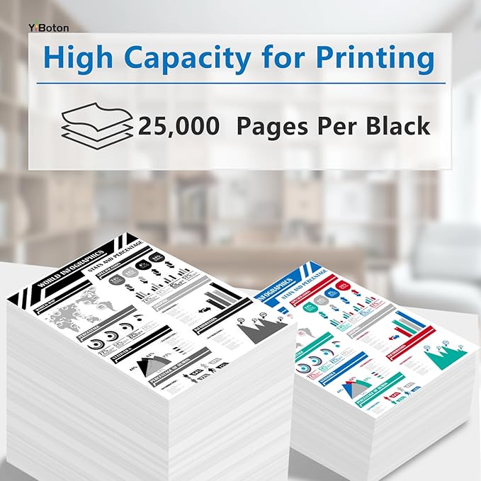 High Capacity W9008 W9008MC Black Toner Cartridge Compatible for HP W9008MC Managed E50145dn Flow MFP E52645c MFP E52645dn Priners (25,000 Pages)