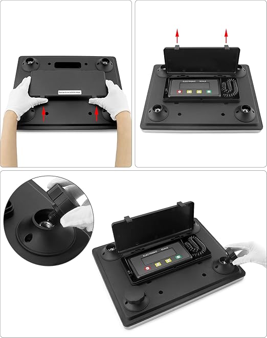 QWORK 400lb Physician Digital Scale, Shipping Scale Medical Platform Scale, Postal Scale, Digital Postage Scale fo Packages Luggage Post