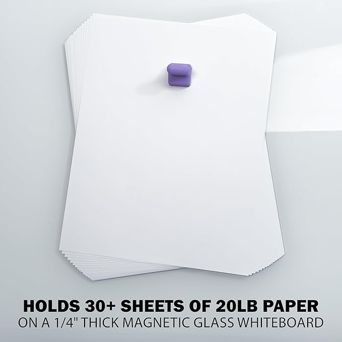 Glassboard Studio MiniPawn Magnet - Strong Neodymium Rare Earth Magnets for Fridge, Whiteboard, Locker & Magnetic Glassboards - Ideal for Crafting & Office Use - Strong Fridge Magnets (Ice Blue, 12)