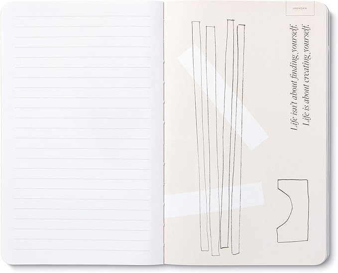 Compendium Softcover Journal - To exist is to change… to go on creating oneself endlessly. – A Write Now Journal with 128 Lined Pages, 5″W x 8″H