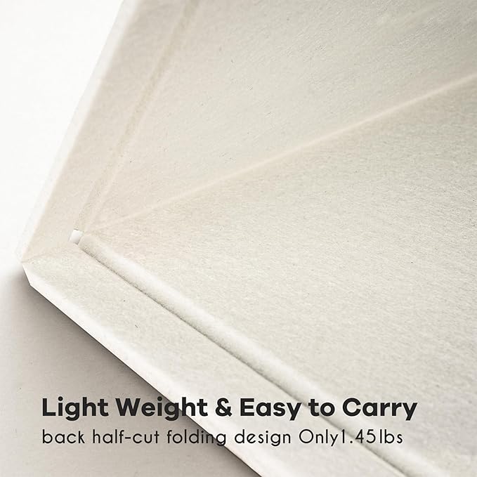 Bulletin Board, 36 x 24 Inches Felt Pin Board - Decorative Cork Alternative for Wall, 3' x 2' Foldable Picture Self-Adhesive Vision Prayer Board With 20 Pushpins - White