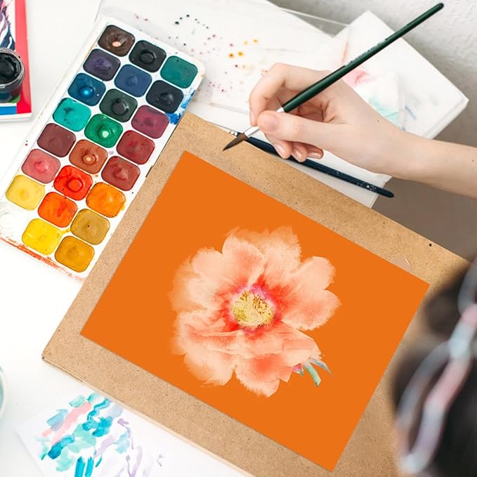 OcePor 100 Sheets Orange Cardstock Paper, Colored Printer Paper 8.5 x 11, Thick Construction for Cards Making, Scrapbook，Office Printing, Invitations, Certificates，DIY Crafting 92 lb/250gsm