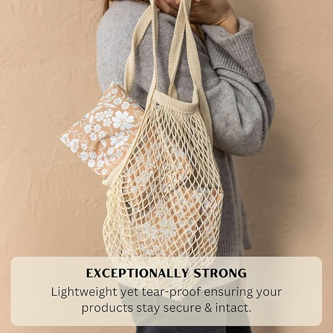 Poly Mailers 6x9 In 100 Pack Small Shipping Bags Strong Thick Mailing Envelopes | Self Sealing Adhesive | Waterproof & Tear Resistant | Small Business Packaging for Clothing - Floral Dusty Pink