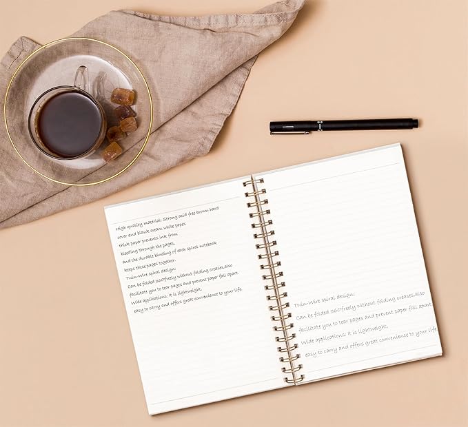 Initial J Notebook Journal,Personalized Teen Girl Gifts,Coquette Trendy Preppy Blue Bow Spiral Notebook,Monogrammed Gifts for Women Teen Girl,College Ruled Hardcover Spiral Notebook 5.5 x 8.3