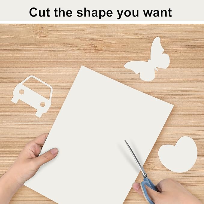 OcePor 50 Sheets Cream Cardstock Paper, Colored Printer Paper 8.5 x 11, Card Stock Thick Construction for Craft,Scrapbook，Office Printing, Invitations, Certificates，92 lb/250gsm