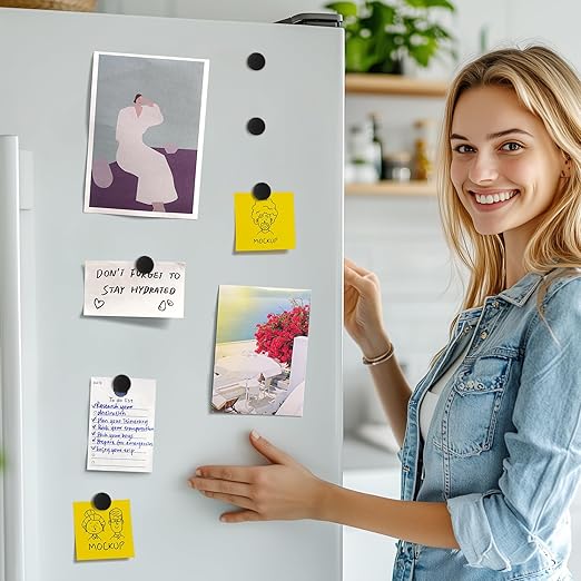 FINDMAG 240 Pcs Round Magnets with Adhesive Backing, Flexible Magnetic Tape Dots, Self Adhesive Magnet Strips for Crafts, Whiteboard, School, Home, Hanging & Organizing Light Objects