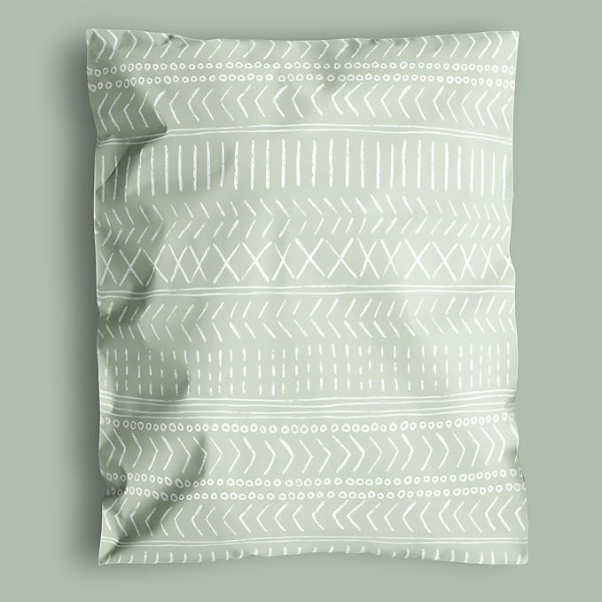 Poly Mailers 10x13 Inch 500 Pack Medium Shipping Bags Strong Thick Mailing Envelopes | Self Sealing Adhesive | Waterproof & Tear Resistant | Small Business Packaging for Clothing - Boho Green