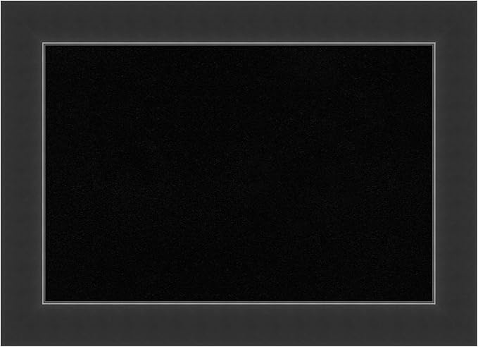 Amanti Art Black Cork Board for Wall, 21x29 Vision Board with Black Wood Frame, Medium Corkboard Office Decor for Home Organization, Modern Corkboard Pinboard to Display Items for Home Organization