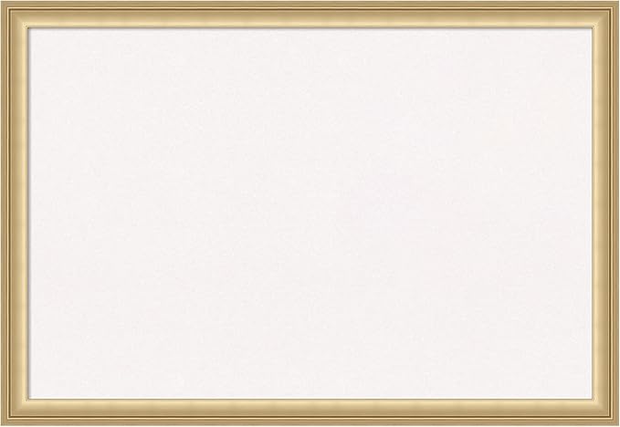Amanti Art White Cork Board for Wall, 18x26 Vision Board with Gold Frame, Medium Corkboard Office Decor for Home Organization, Casual Corkboard Pinboard to display items for home organization