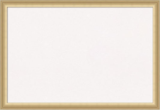 Amanti Art White Cork Board for Wall, 18x26 Vision Board with Gold Frame, Medium Corkboard Office Decor for Home Organization, Casual Corkboard Pinboard to display items for home organization