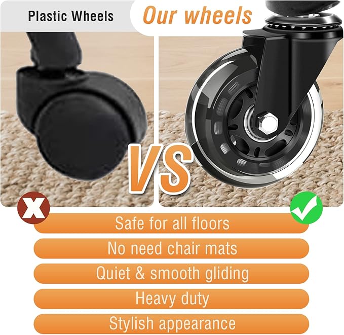 EZAKI High Back Office Chair-Flip-up Arms Executive Computer Desk Chair, Built-in Lumbar Support Thick Padded Adjustable Rock Tension Ergonomic Design for Back Pain (Beige)