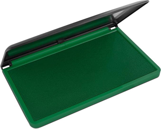 MaxMark Large Premium Green Ink Stamp Pad - 3.5" x 6.25" - Quality Felt Pad