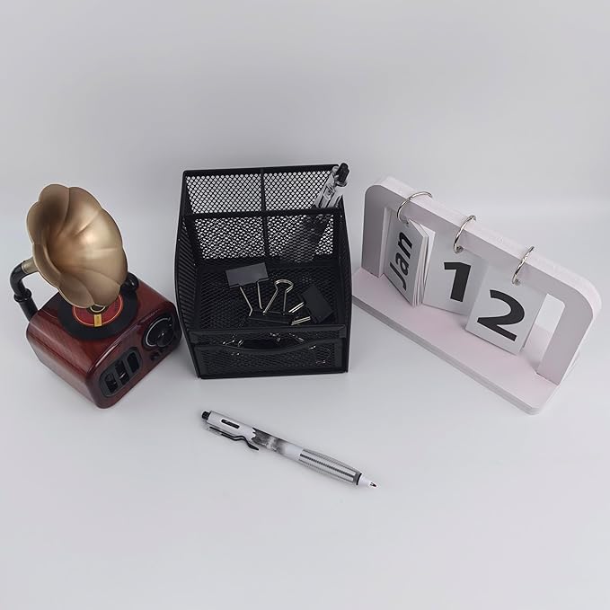 Fengtaiyuan GRB05P18 Silent Press Neutral Pen - Black Ink, 0.5mm Bullet Head, Smooth Writing, 18 Count (Black05P18)