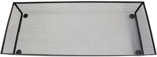 HAHIYO Stackable Mesh Tray Cup 15 x 6 x 2 inches Sturdy Container for Desk Drawer Organizer Collection for Home Office School kitchen Soft Foam Feet No Sharp Edges 1 Pack Black