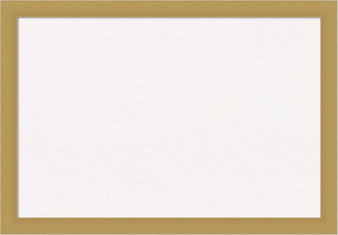 Amanti Art White Cork Board for Wall, 28x40 Vision Board with Gold Frame, Large Corkboard Office Decor for Home Organization, Casual Corkboard Pinboard to display items for home organization
