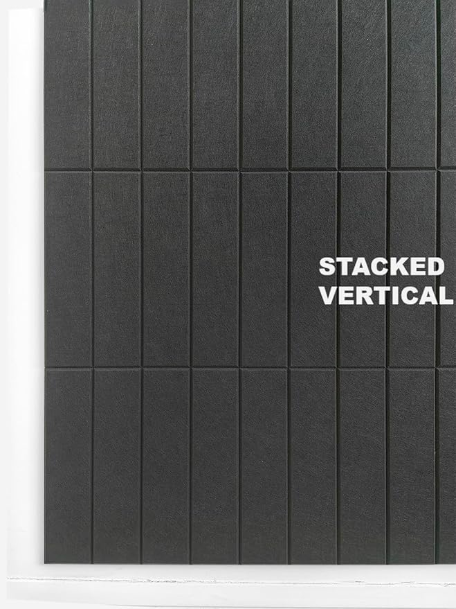 Large Cork Board Alternative - 24-Pack Felt Wall Tiles with Safe Removable Adhesive Tabs, Cork Wall Tiles Bulletin Board Home Office Essentials - Black