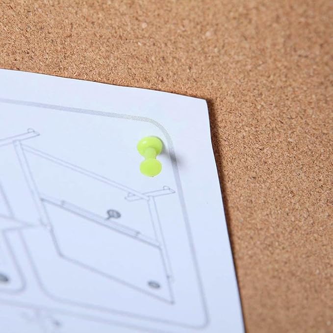 VIZ-PRO Large Cork Bulletin Board, 60 X 48 Inches, Wall-Mounted Corkboard with Silver Aluminium Frame for School, Office, and Home 5' X 4'