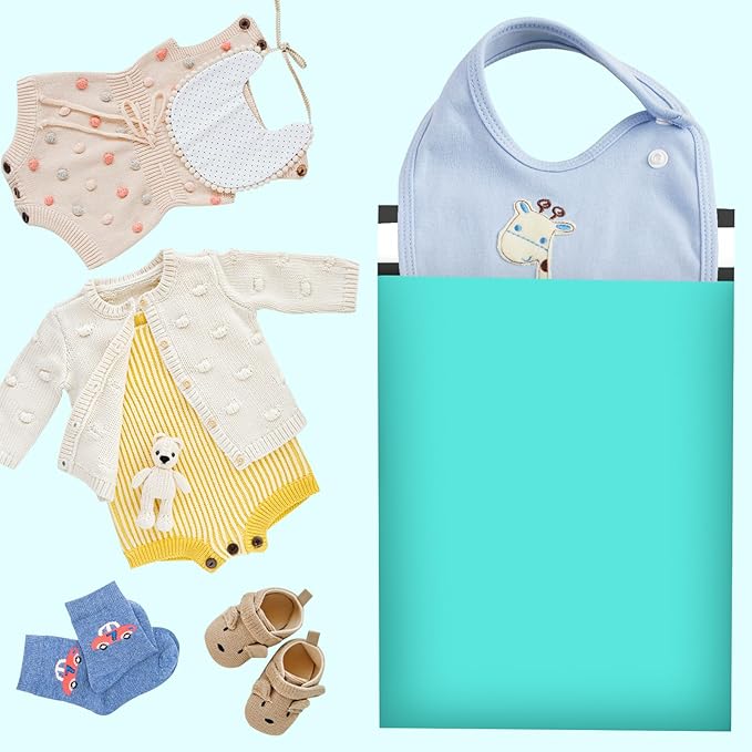 Poly Mailers 10x13 Inch 200 Pcs, Teal Shipping Bags, Mailing Envelopes with Self Seal Adhesive Strip, Waterproof and Tear-Proof Poly Bags for Non-Fragile Items