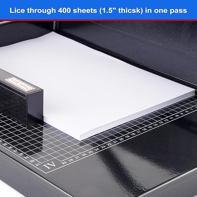 Heavy Duty Paper Cutter,12 inch Guillotine Paper Cutter,Guillotine Paper Cutters and Trimmers Cards Leather with Metal Base for Office Home School (Black, a4)