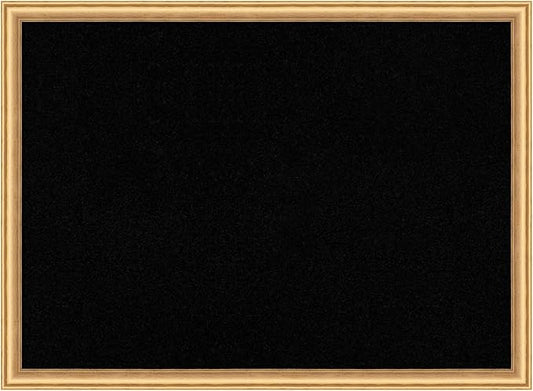 Amanti Art Black Cork Board for Wall, 22x30 Vision Board with Gold Wood Frame, Medium Corkboard Office Decor for Home Organization, Casual Corkboard Pinboard to display items for home organization