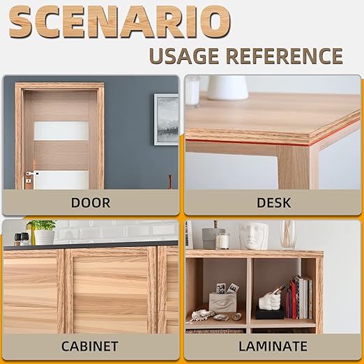 GSCIT Club Red Oak Edge Banding, 3 inch x 50ft roll of Veneer Plywood Edge Banding Preglued Flexible, Wood Tape Banding for Cabinet Repair
