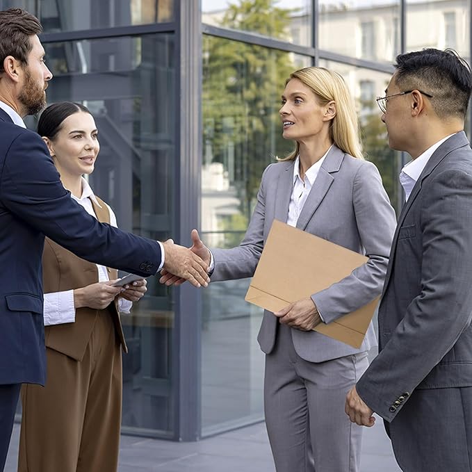 25 Pack 10" x 13" Expandable Catalog Envelopes, Large Kraft Document Envelopes Self Seal Manilla Envelopes Mailing for Documents, Magazines, Photos