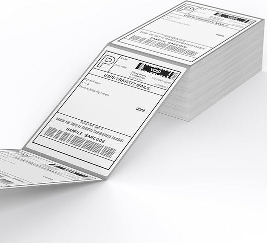 Direct Thermal Label-Shipping Label 4x6-NefLaca Thermal Printer Sticker 4"x6",Compatible with Rollo,Nelko,Zebra. MUNBYN Printer(Pack of 500 Labels)