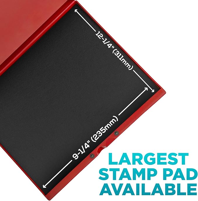 MaxMark Industrial Stamp Pad - Extra Large 9.25" x 12.25" Stamp Pad - Green Ink