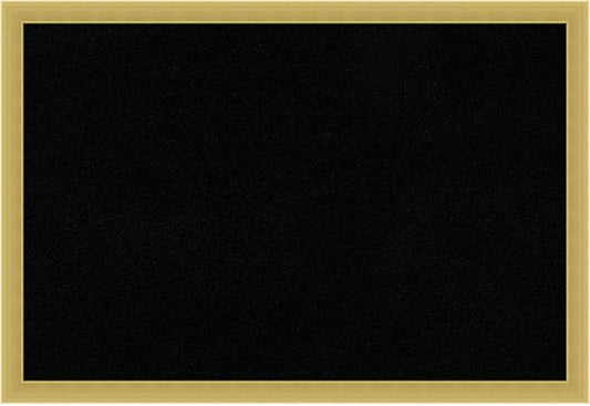 Amanti Art Black Cork Board for Wall, 13x19 Vision Board with Gold Wood Frame, Small Corkboard Office Decor for Home Organization, Modern Corkboard Pinboard to Display Items for Home Organization in