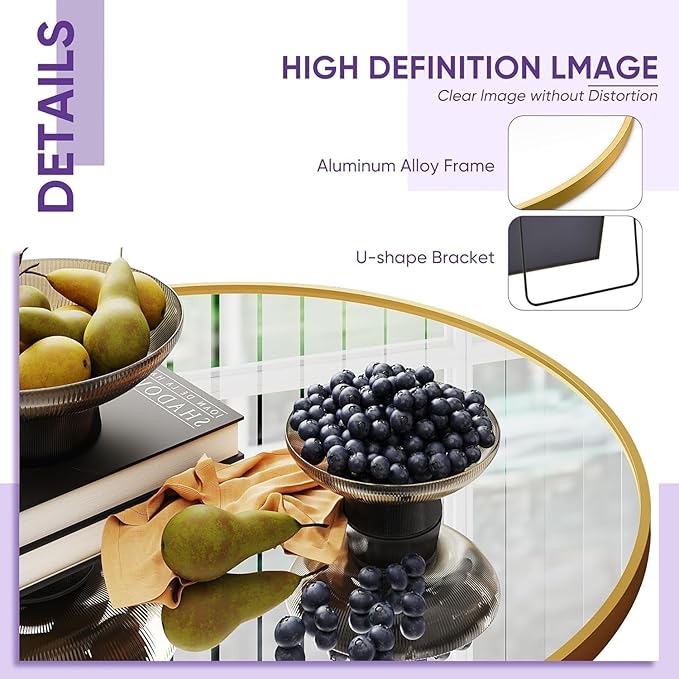 Full Length Mirror, 91"x46" Oversized Floor Mirror Freestanding, Full Body Floor Standing Mirrors with Stand, Hanging Mounted for Bedroom Living Room, Gold, Arched Style