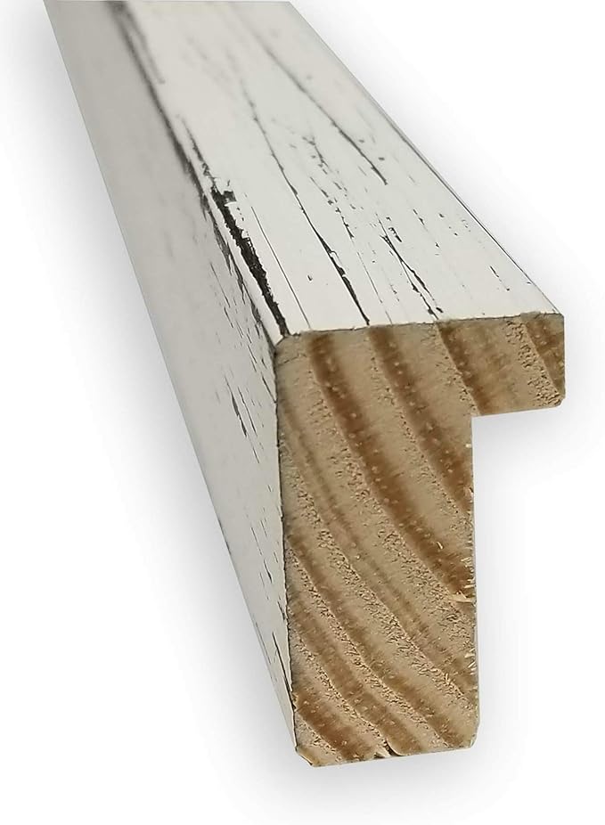 Amanti Art Natural Cork Board for Wall, 19x47 Vision Board with White Frame, Oversize Corkboard Office Decor for Home Organization, Cottage Corkboard Pinboard to Display Items for Home Organization